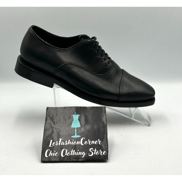 Thursday Men\'s Black Leather Everyday Cap Toe Oxford  Dress Shoes Size 8 3269 main image 6